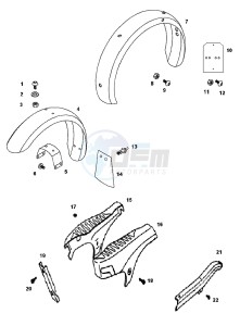 STANDARD_K9_DENMARK 50 DENMARK drawing Mudguards-rearshield