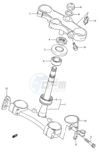 GSX-R750W (E28) drawing STEERING STEM