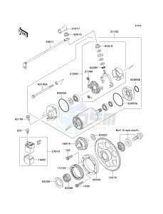 VN 1500 J [VULCAN 1500 DRIFTER] (J1-J2) [VULCAN 1500 DRIFTER] drawing STARTER MOTOR