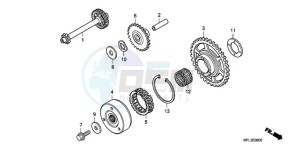 CBR1000RA9 France - (F / ABS CMF MME) drawing STARTING CLUTCH