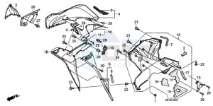 CBR600RR9 France - (F / CMF MME) drawing LOWER COWL (R.) (CBR600RR9,A/RA9,A)