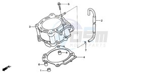 TRX450R drawing CYLINDER (TRX450R6,7,8/ER6,7,8)