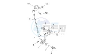 Griso V IE 1100 drawing Gear lever