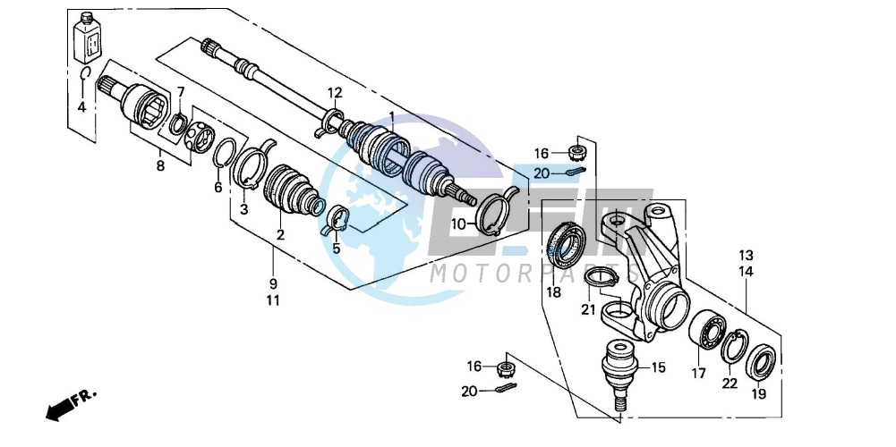 KNUCKLE (TRX500FA1/2/3/4)