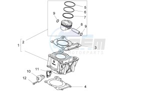 RS 125 Replica E4 ABS (APAC) drawing Cylinder - Piston