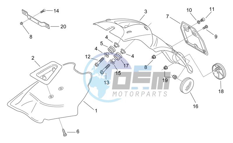 Rear body III - Mudguard