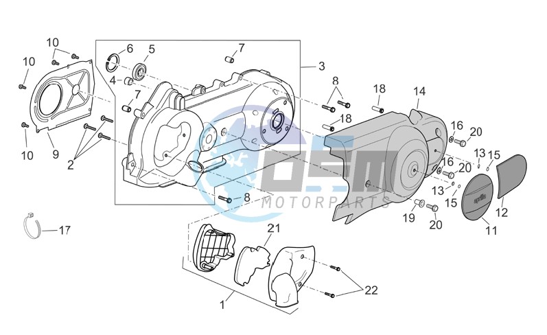 Variator cover