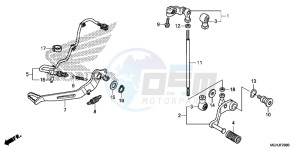 VFR1200X Europe Direct - (ED) drawing PEDAL