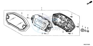 CB500FE CB500F UK - (E) drawing METER