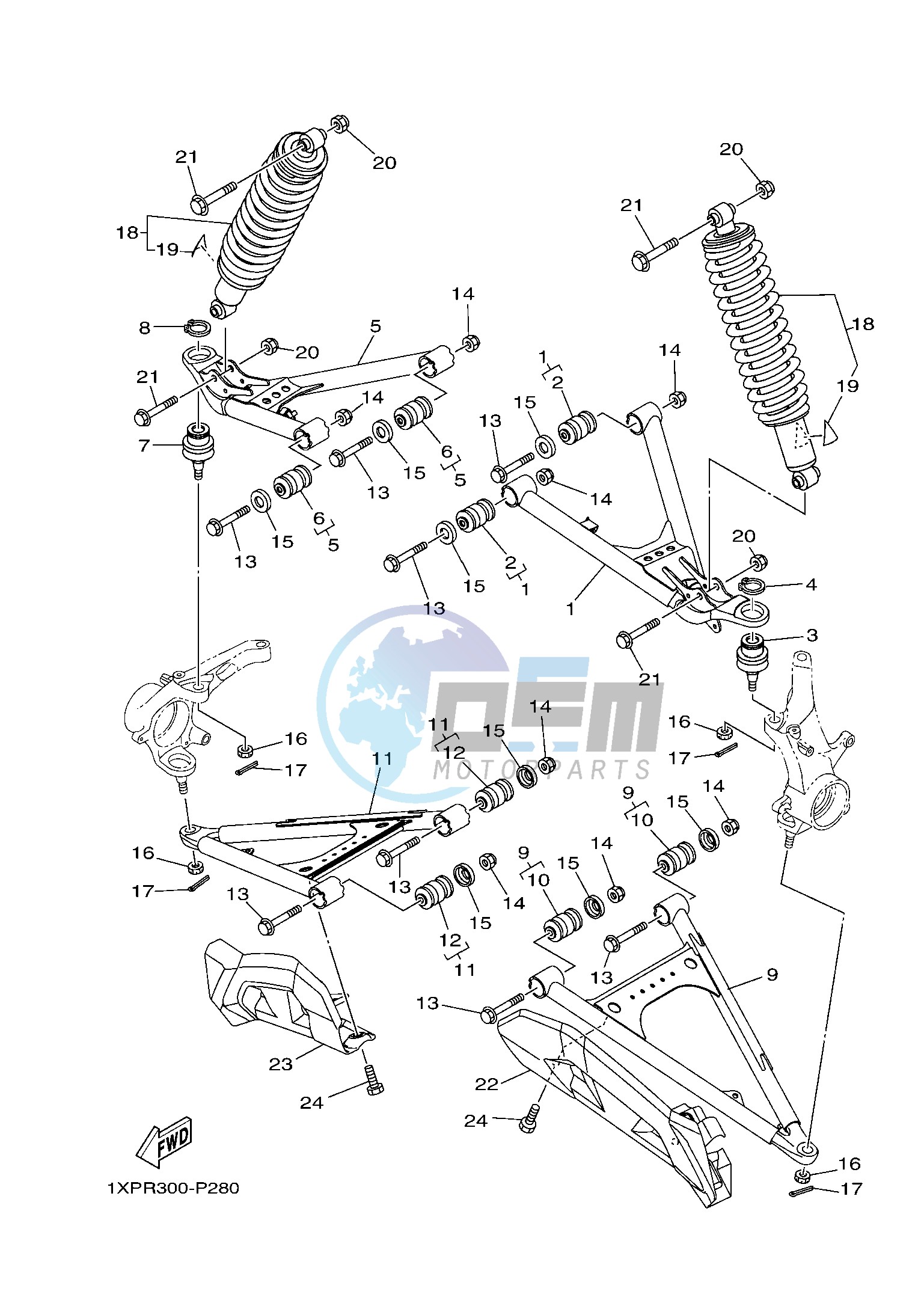 FRONT SUSPENSION & WHEEL