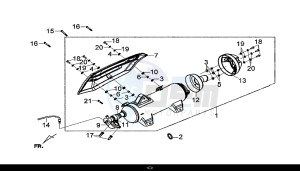 GTS 300I ABS (LN30W9-EU) (L7-M0) drawing MUFFLER ASSY / GTS 300I ABS (LN30W9-EU) (L7-M0)