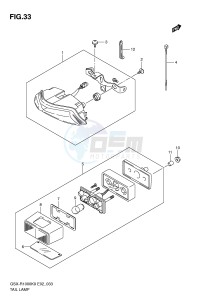 GSX-R1000 (E2) drawing REAR COMBINATION LAMP