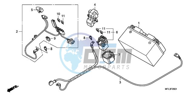 BATTERY (CBR1000RA)