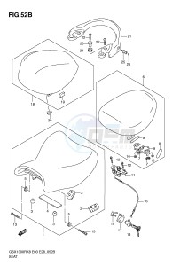 GSX1300R (E3-E28) Hayabusa drawing SEAT (MODEL L0)