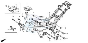 CBR125R drawing FRAME BODY