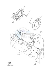 YFM450FWAD YFM450PE GRIZZLY 450 EPS (2LC2 2LC3 2LC4) drawing FRONT BRAKE CALIPER