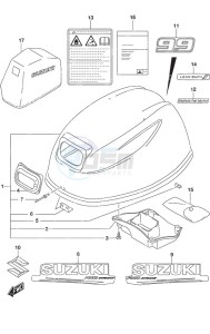 DF 20A drawing Engine Cover