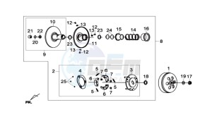 GTS 300i ABS drawing CLUTCH