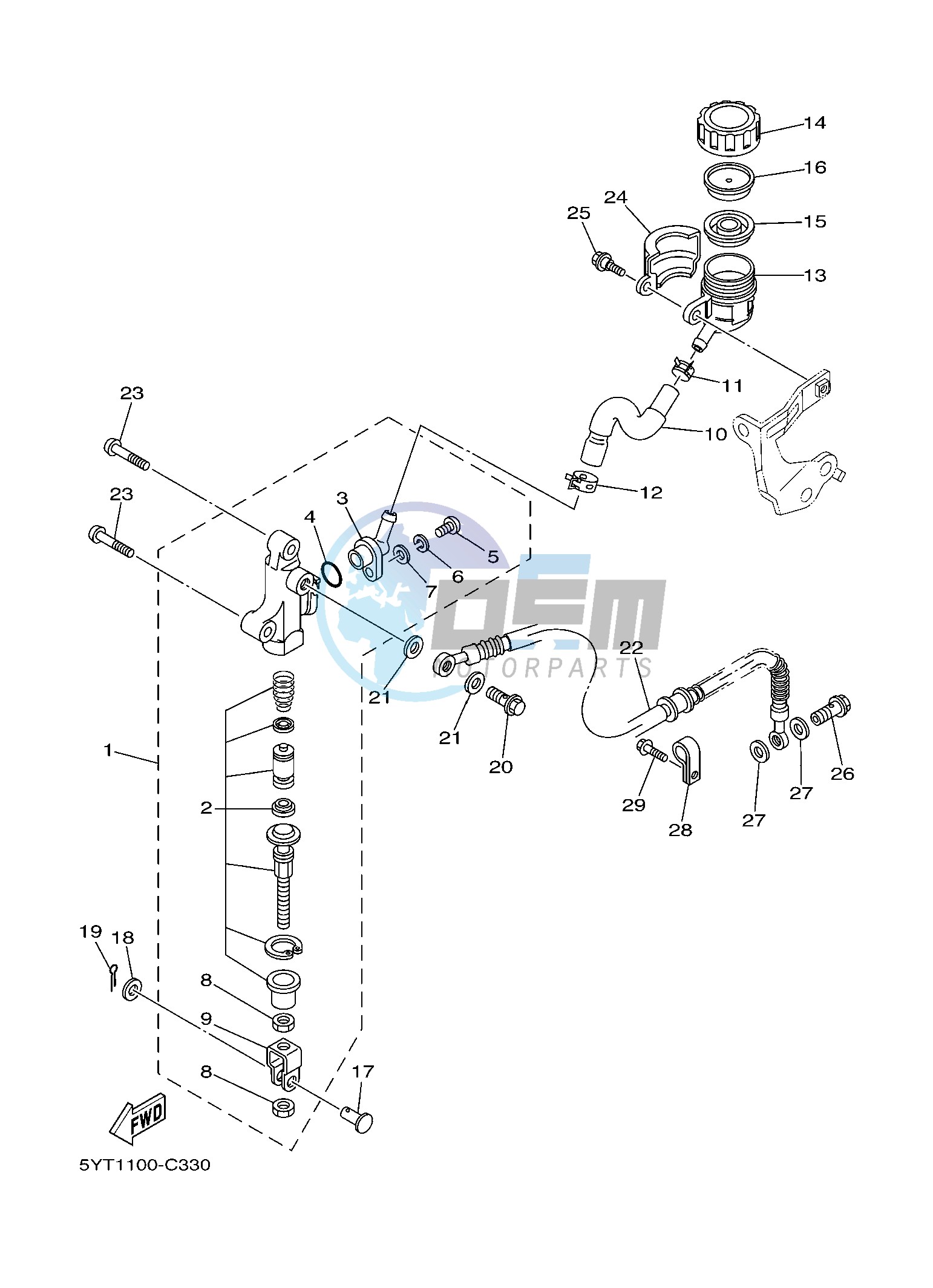 REAR MASTER CYLINDER