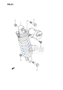 GSX1100 (E2) drawing REAR SHOCK ABSORBER (MODEL J)