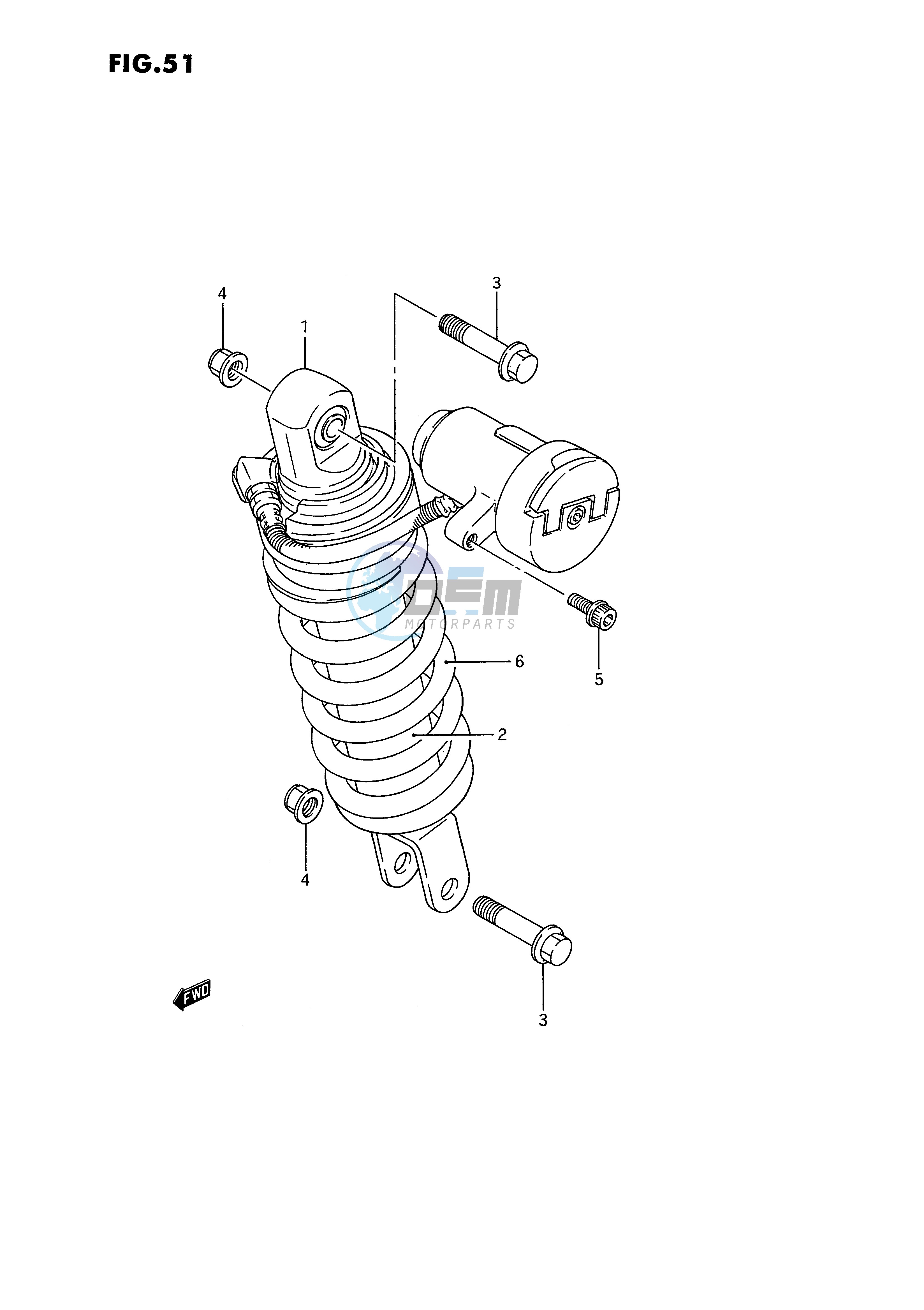 REAR SHOCK ABSORBER (MODEL J)