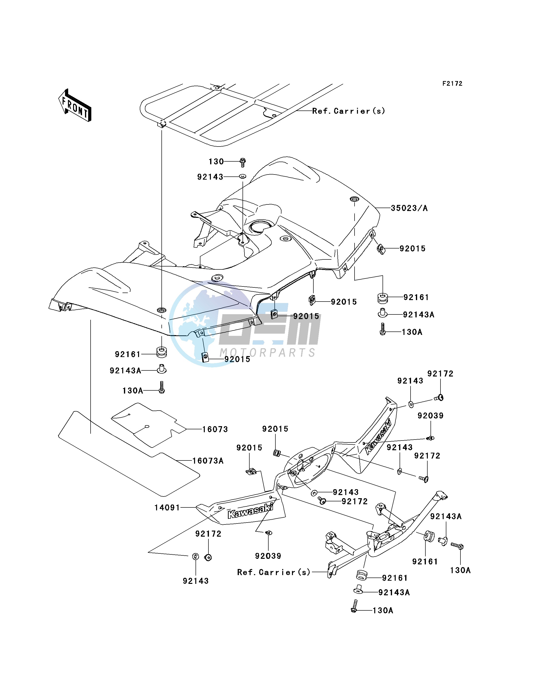 REAR FENDER-- S- -