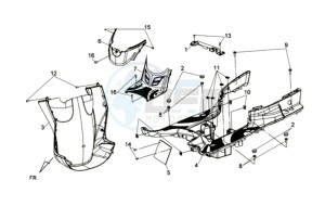 HD2 200EFI drawing FOOTREST