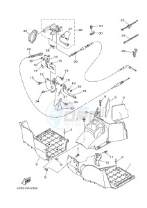 YXR700F YXR7FB RHINO 700 (1RB2 1RB3 1RB4 1RB5) drawing STAND & FOOTREST