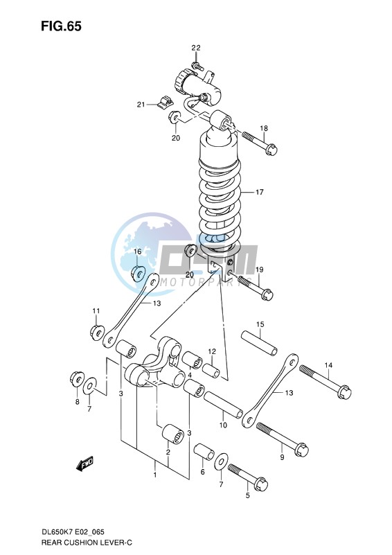 REAR CUSHION LEVER