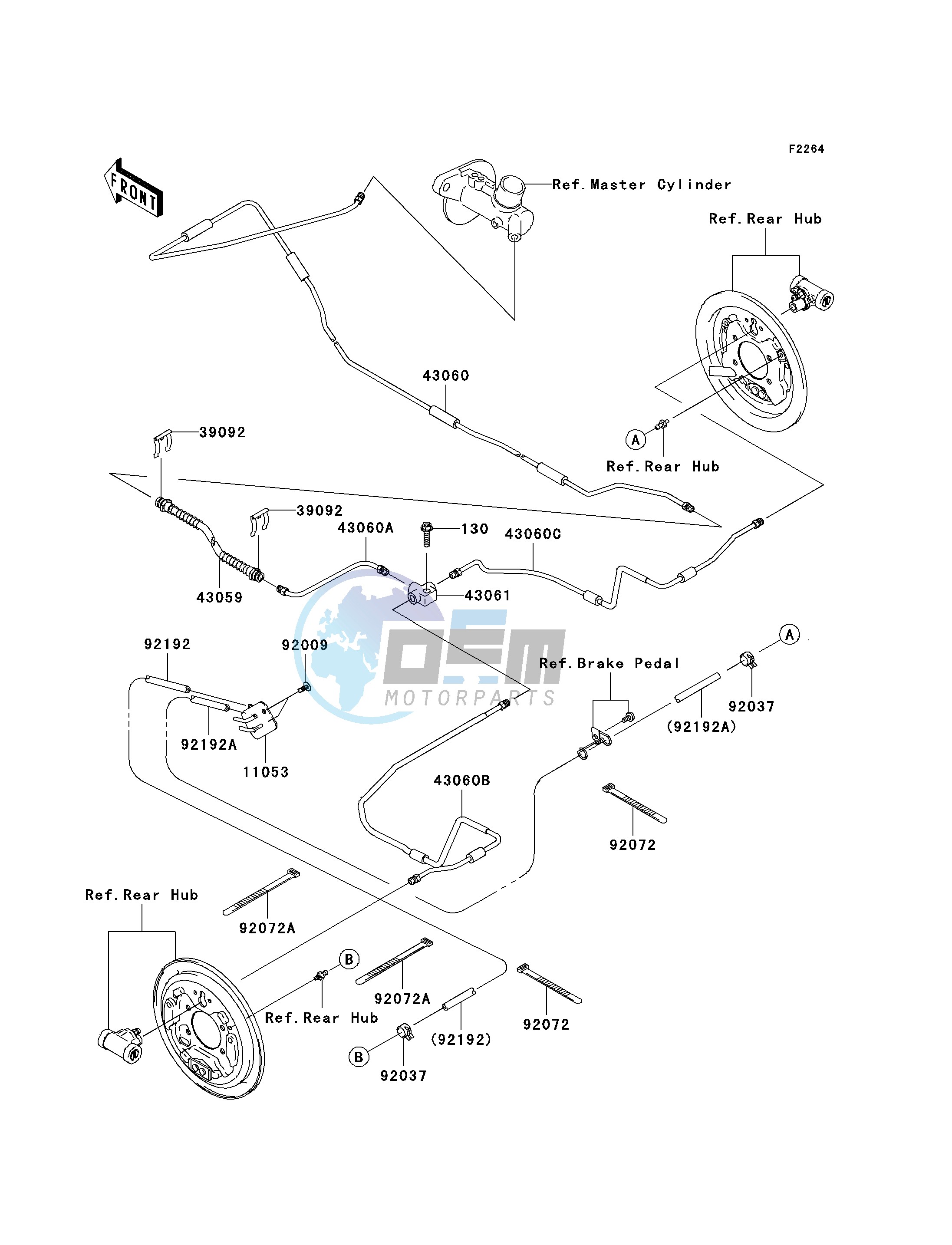 REAR BRAKE PIPING