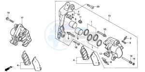 ST1100A drawing FRONT BRAKE CALIPER (ST1100)