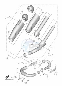 YZ250F (B7B2) drawing EXHAUST