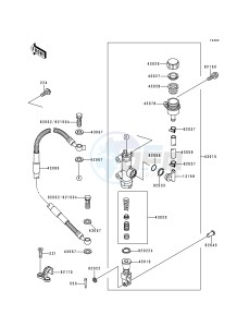 KX 250 L [KX250] (L1) [KX250] drawing REAR MASTER CYLINDER