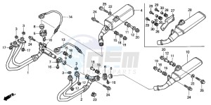 ST1300A drawing EXHAUST MUFFLER