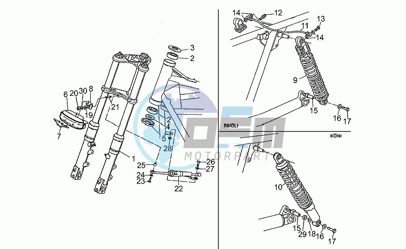 Front/rear shock absorber