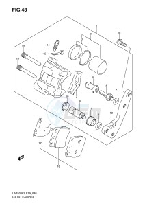 LT-Z400 (E19) drawing FRONT CALIPER