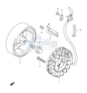 GS500E (E2) drawing GENERATOR