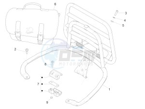 Primavera 50 4T-2V 25 kmh (EMEA) drawing Rear luggage rack