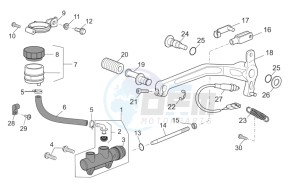 Sport 1200 1200 drawing Rear master cylinder