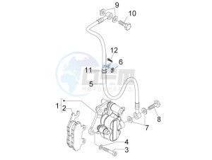 Fly 50 4t 4v (USA) drawing Brakes hose  - Calipers