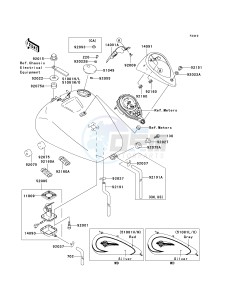 VN 1500 L [VULCAN 1500 NOMAD FI] (L2-L4) [VULCAN 1500 NOMAD FI] drawing FUEL TANK -- VN1500-L2- -