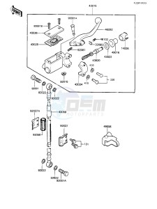 KX 250 B [KX250] (B1) [KX250] drawing FRONT MASTER CYLINDER