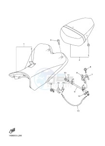 YZF-R1B 1000 (1KBH) drawing SEAT