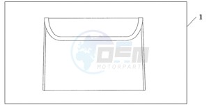 GL1800A SI - (SI) drawing INNER TRUNK POUCH