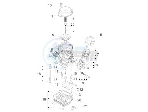 Typhoon 50 4T 4V E2 (NAFTA) drawing Carburetor's components