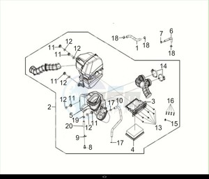 MAXSYM TL 508 (TL50W2-EU) (M2) drawing AIR-C. / MAXSYM TL 508 (TL50W2-EU) (M2)