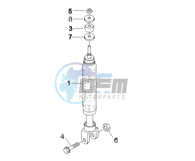 Rear suspension - Shock absorber - s