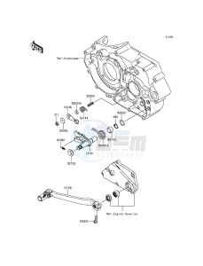 KLX250 KLX250SGF XX (EU ME A(FRICA) drawing Gear Change Mechanism