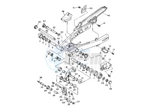 XTZ TENERE 660 drawing REAR ARM MY94