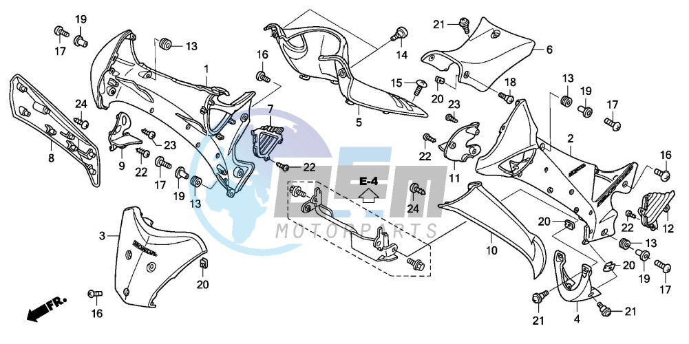 MAIN PIPE COVER/ LEG SHIELD (2)